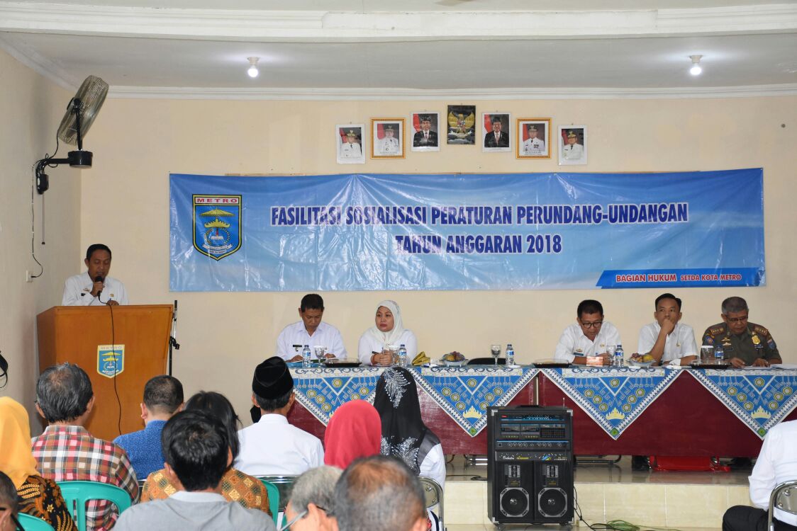 Pemkot Metro Fasilitasi Sosialisasi Perundang-undangan