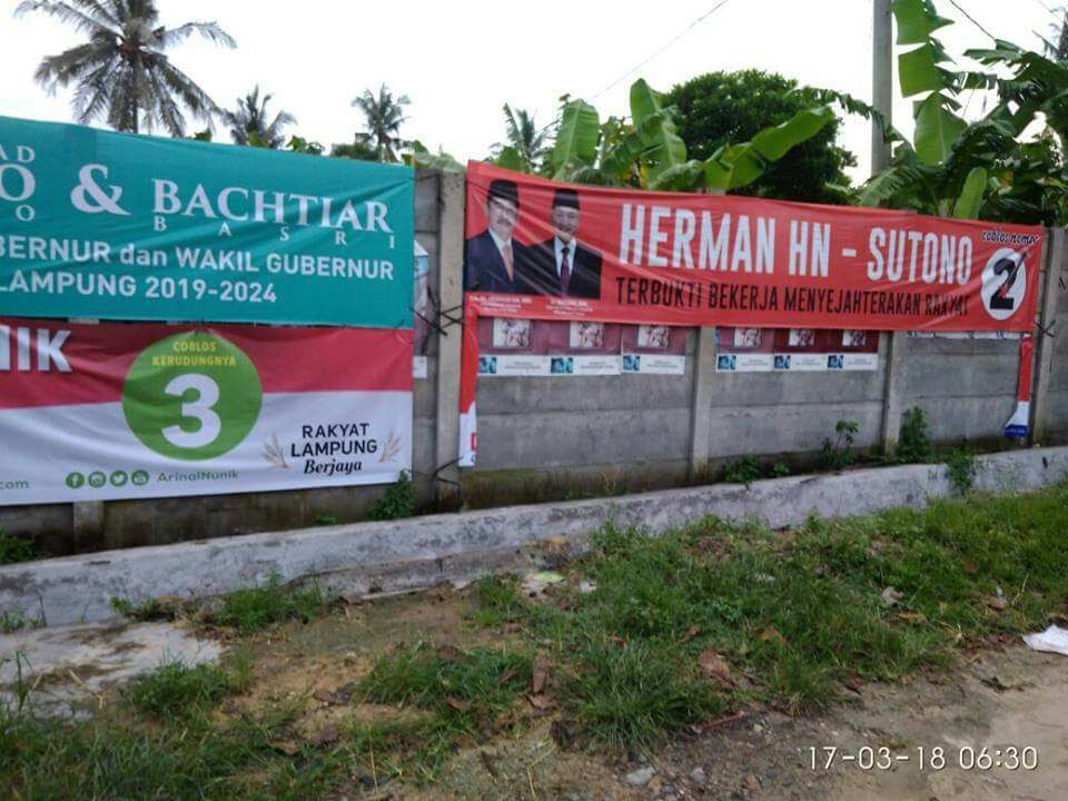 Alat Peraga Kampanye Mustafa-Aja Banyak Hilang