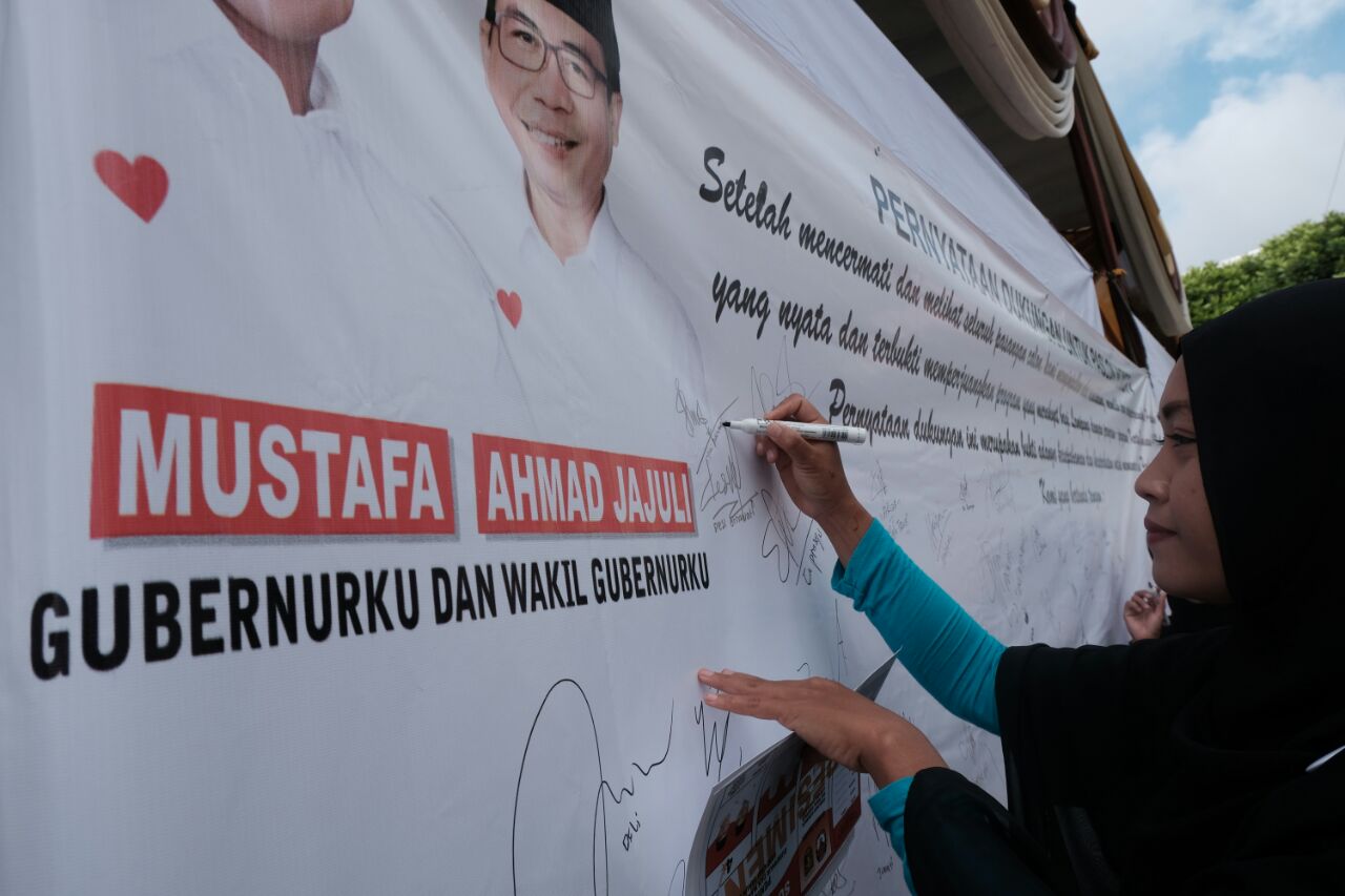 Ketupat Tanggamus, Warga Tanggamus Tulis Dukungan ke Paslon Nomor 4