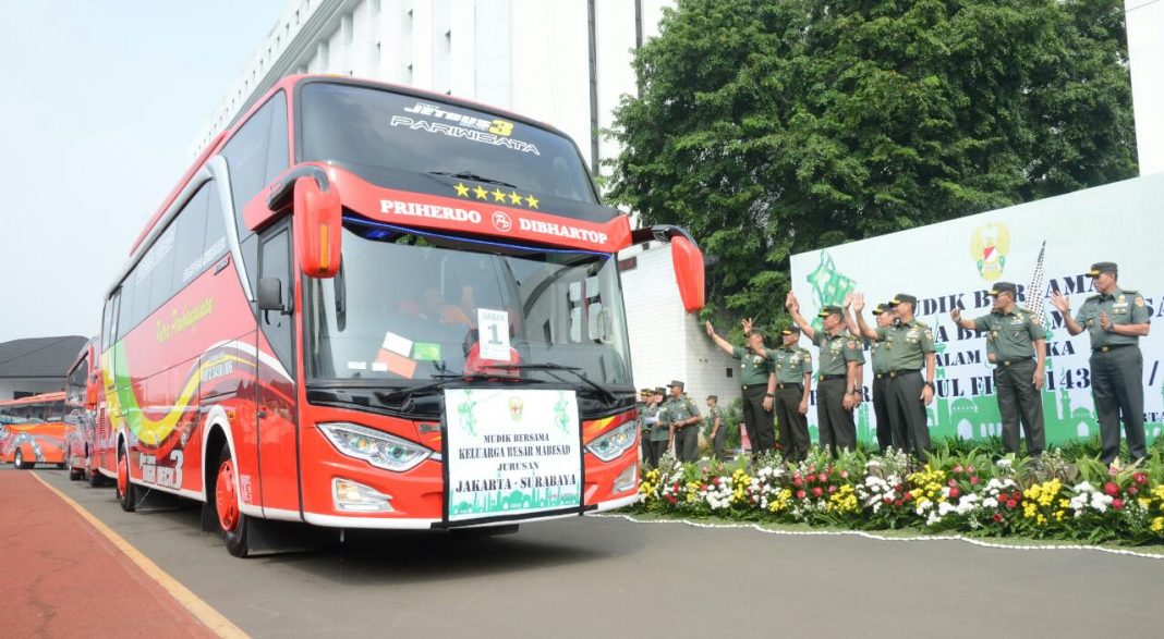 Kasad Lepas Mudik Bersama Keluarga Besar Mabesad 1439 Hijriyah