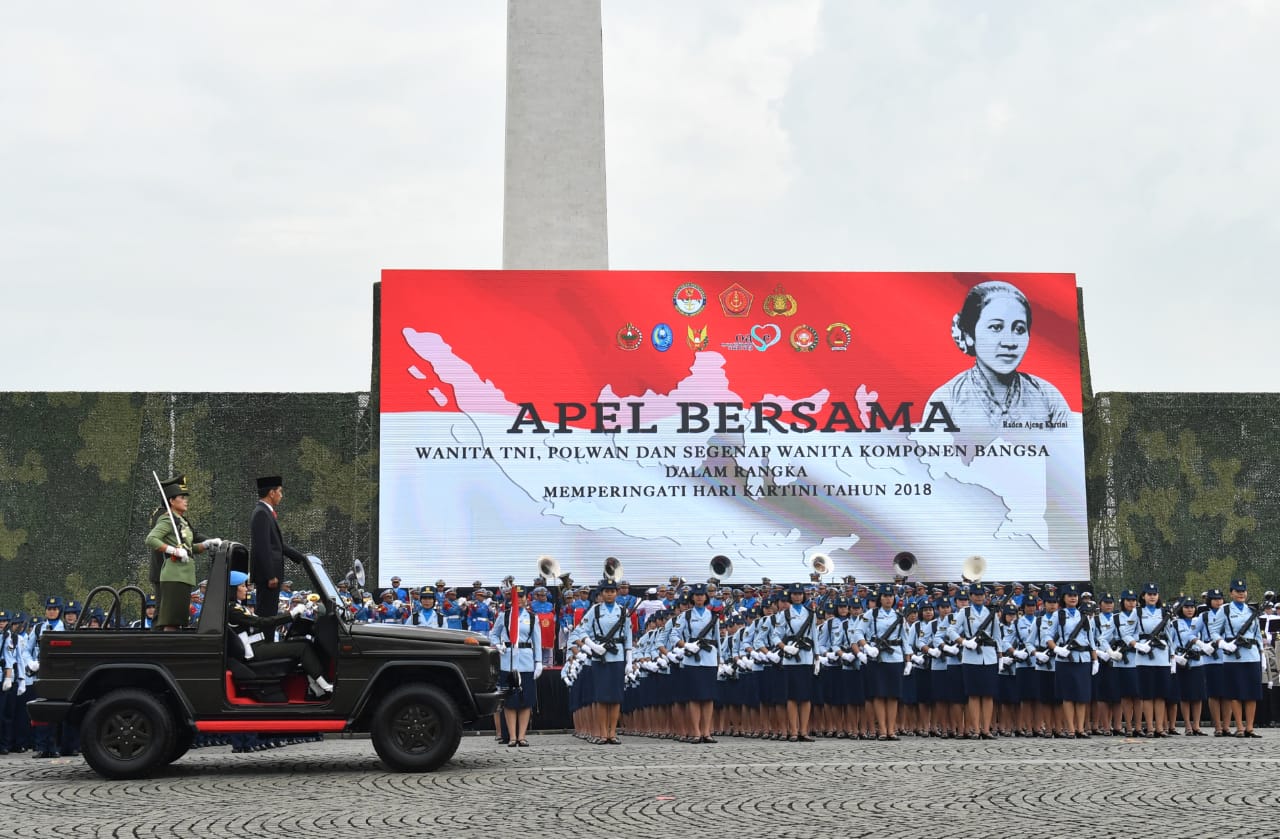 Presiden Ajak Wanita TNI dan Polwan Teruskan Semangat Juang Kartini