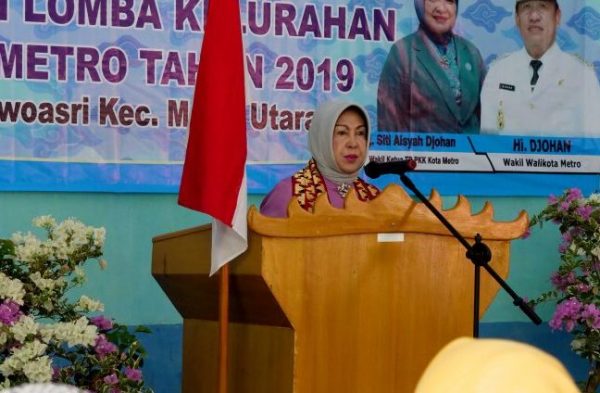 Ketua PKK Kota Metro Resmikan Lomba Kelurahan Kota Metro