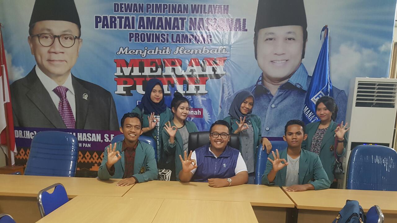 Terima Kunjungan Mahasiswa, PAN Sampaikan Arinal-Nunik Bidik Pemilih Muda