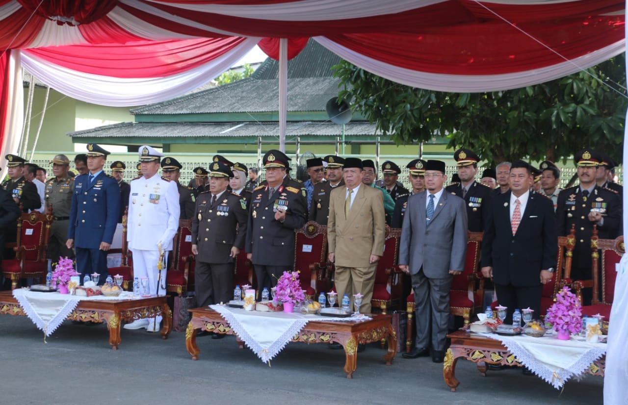 HUT Bhayangkara Ke-72 Wagub Bachtiar Kagumi Kekompakan TNI dan Polri di Lampung