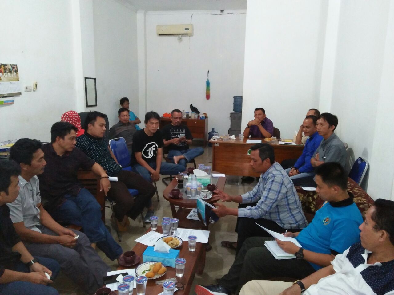 Pengurus Harian PWI Lampung dan Ketua PWI Kabupaten/Kota Terpilih Rapat Kerja