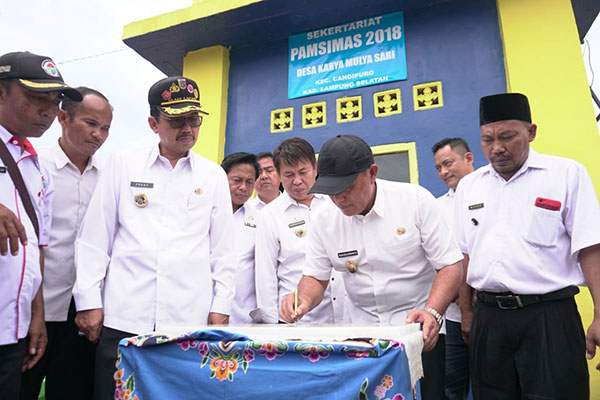 Plt Bupati Lamsel Nanang Resmikan Pamsimas Desa Karya Mulya