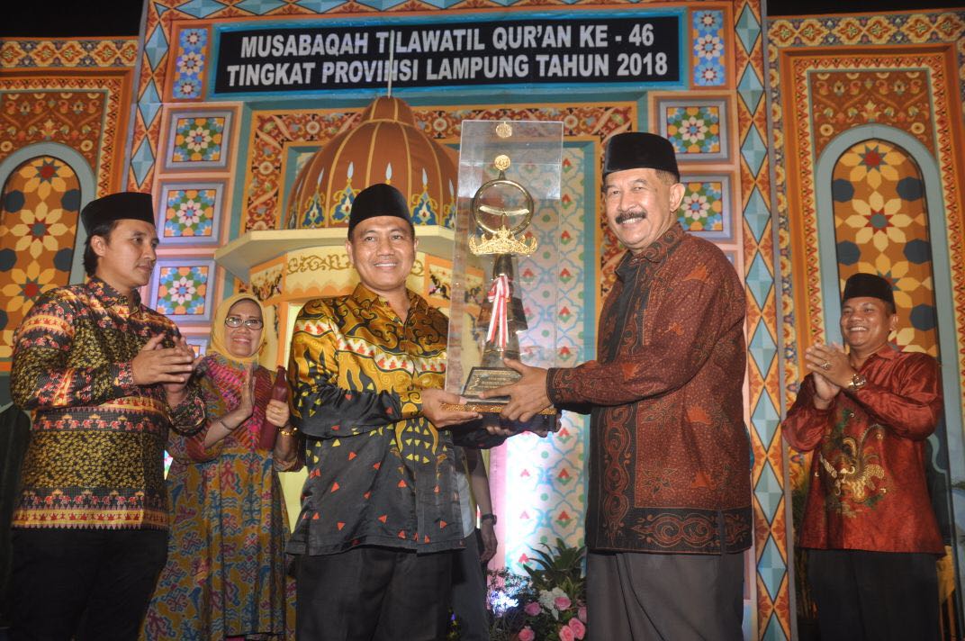 Penutupan MTQ Ke-46 Meriah, Tanggamus Juara Umum
