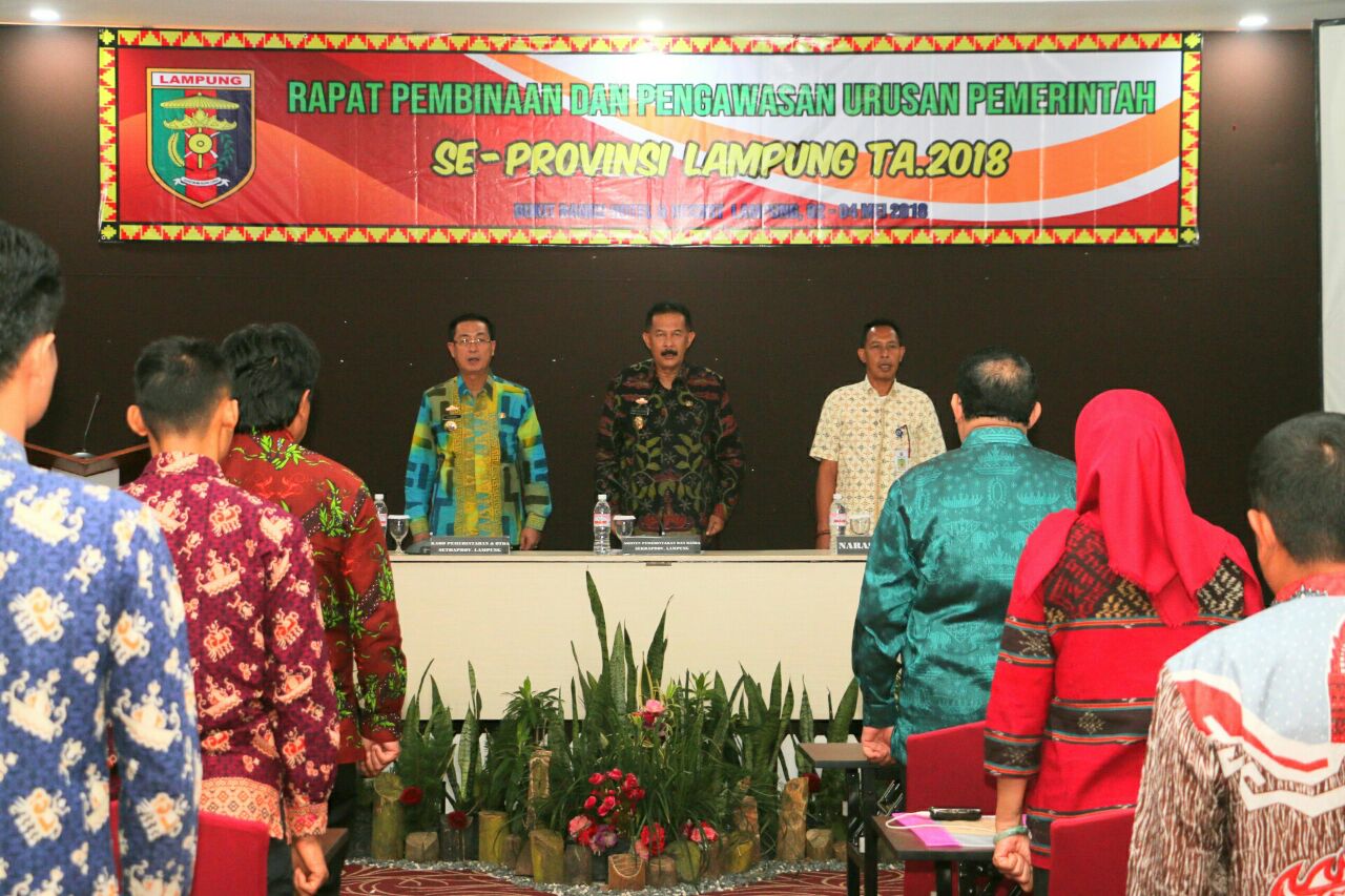 Pemprov Rakor Pembinaan dan Pengawasan Urusan Pemerintahan Konkuren