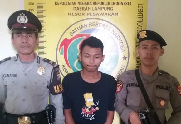 Edrakan Sabu Warga Tanjungkarang Barat Ditangkap Polres Pesawaran