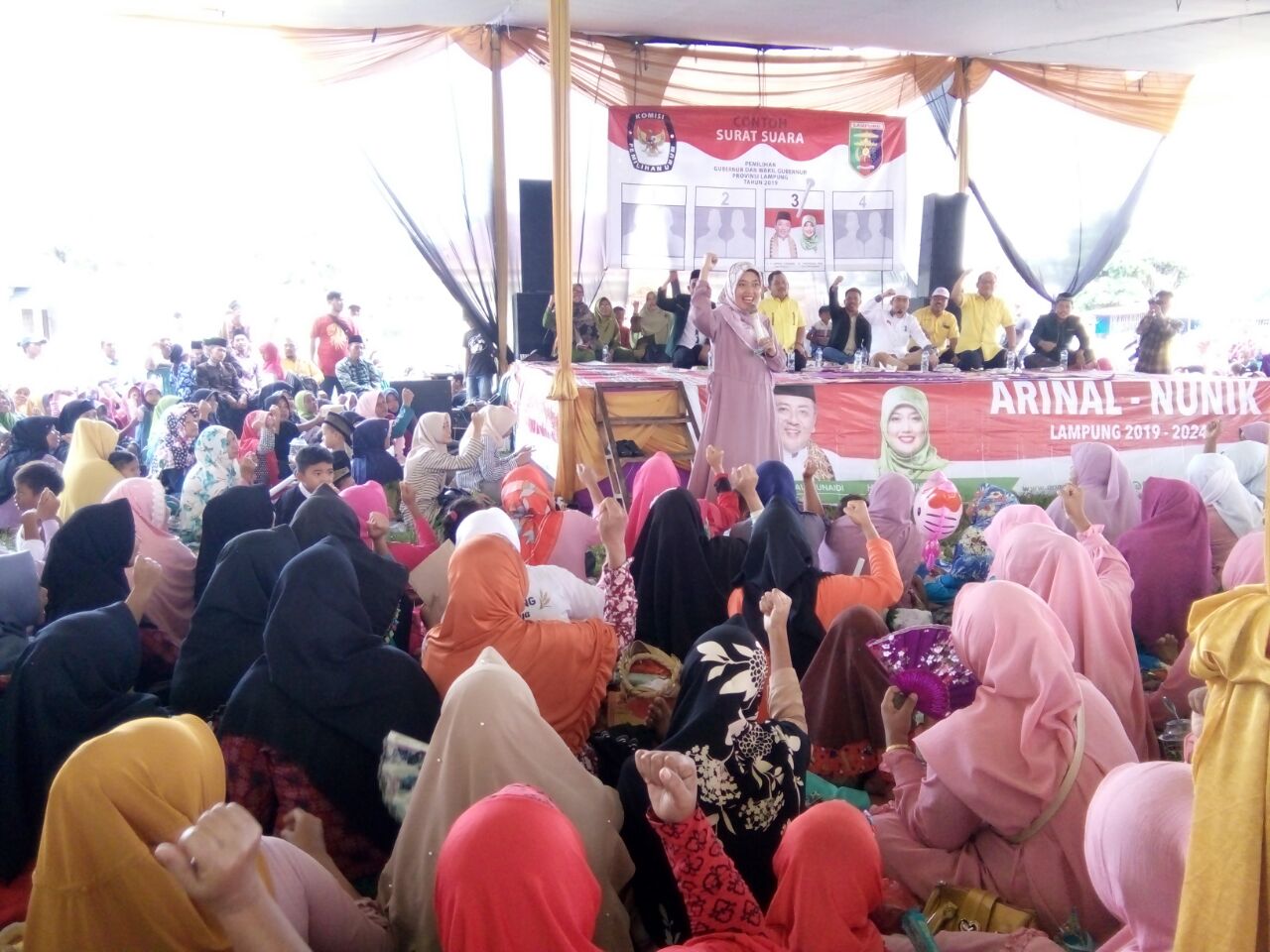 Warga Pesawaran Inginkan Arinal-Nunik Terpilih Untuk Perekonomian dan Infrastruktur Lebih Baik