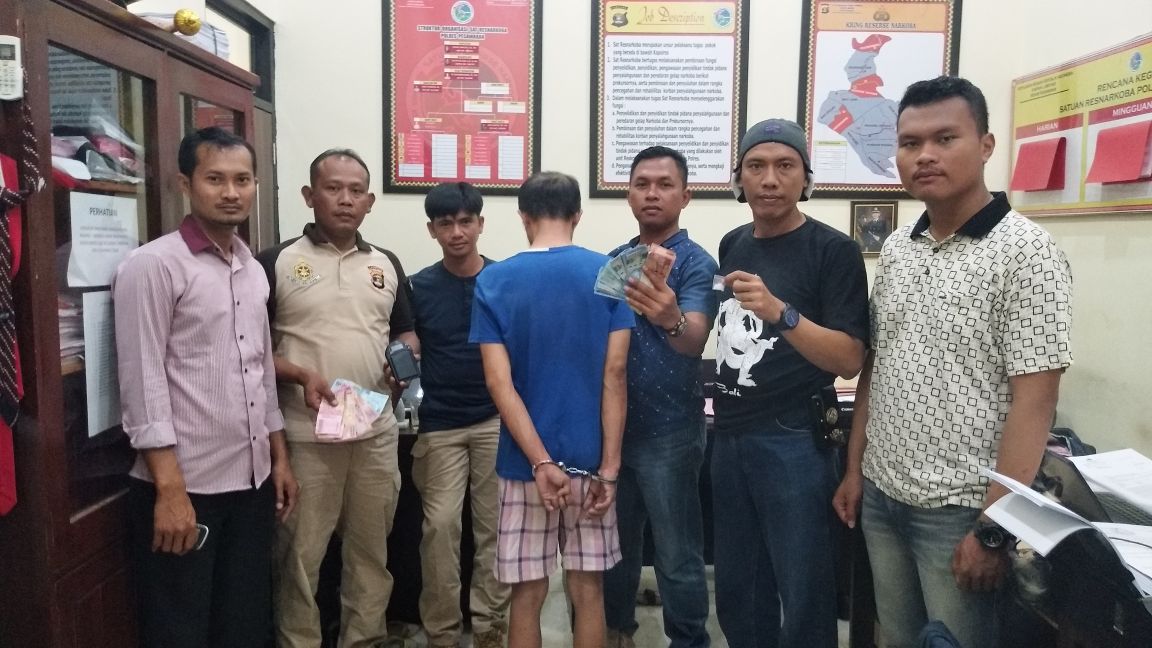 Polres Pesawaran Amankan Tersangka Bandar Sabu Di Kebagusan