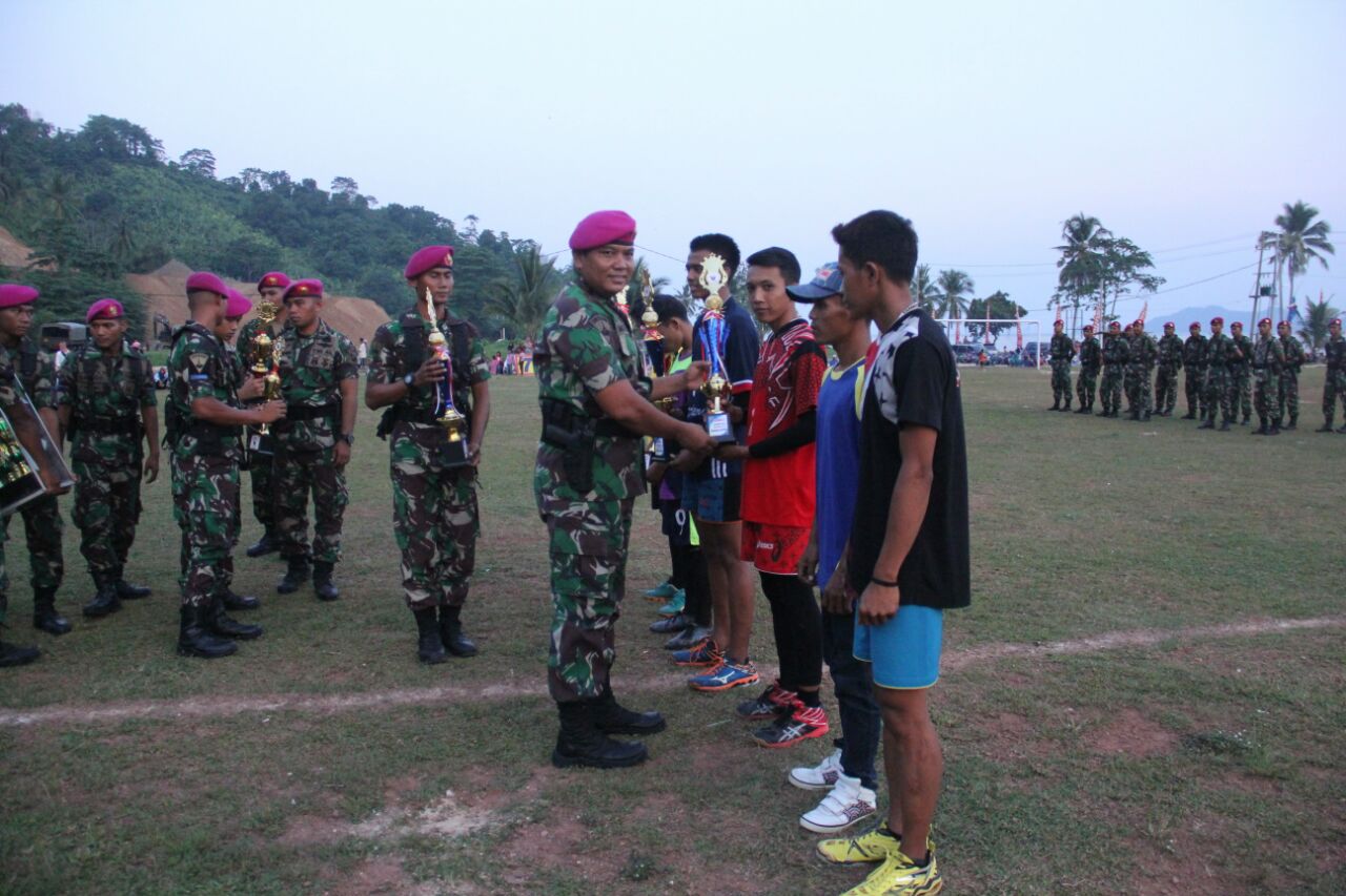 Komandan Batalyon Infanteri-7 Kanang, Resmi Tutup Tournamen Sepak Bola Rencong Cup 2018