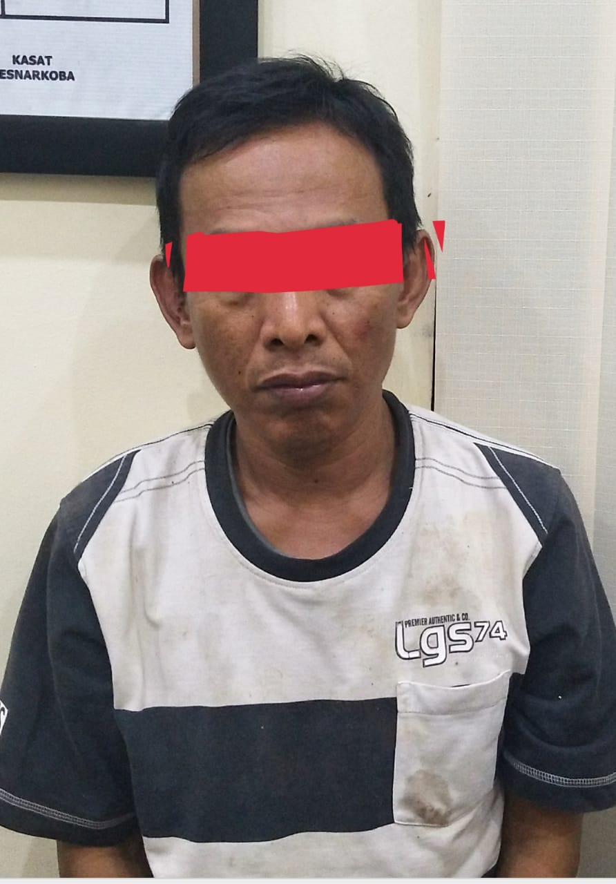 Kedapatan Mengkonsumsi Shabu Laki Paruh Baya di Amankan Polres Pesawaran