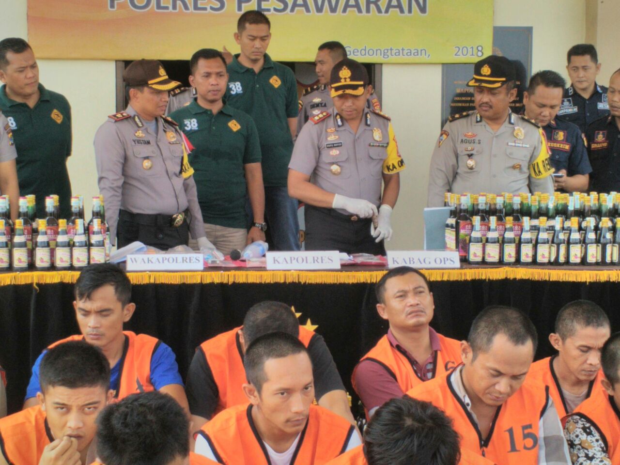 Polres Pesawaran Ekspos Kasus Ungkap Operasi Dua Pekan