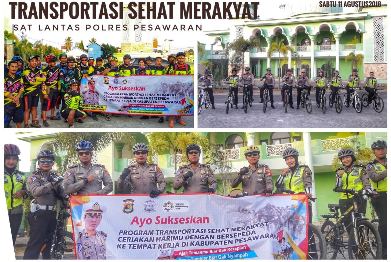 Progam Transportasi Sehat Merakyat (TSM) Sat Lantas Polres Pesawaran