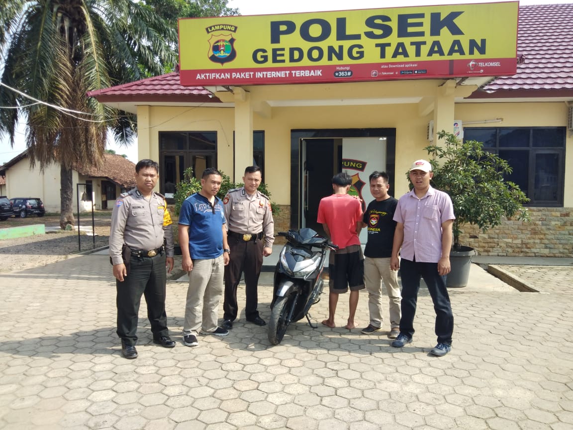 Polsek Gedong Tataan Amankan Seorang Pelaku Curas