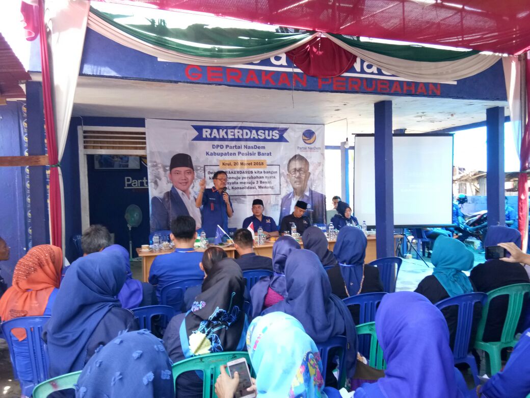 DPD Partai Nasdem Pesibar Gelar Rakerdasus