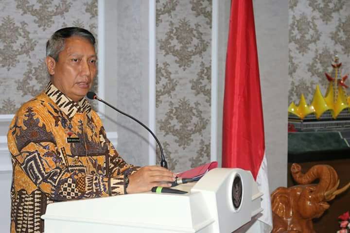 Pjs. Gubernur Didik Lantik 4 Pejabat Fungsional RSUD Abdul Moeloek