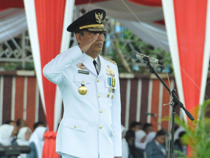 Upacara HUT Lampung, Pjs. Gubernur Ajak Masyarakat Semangat Pembangunan