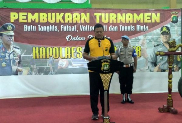 Turnamen Kapolres CUP 2018 Jakarta Barat Resmi Dimulai