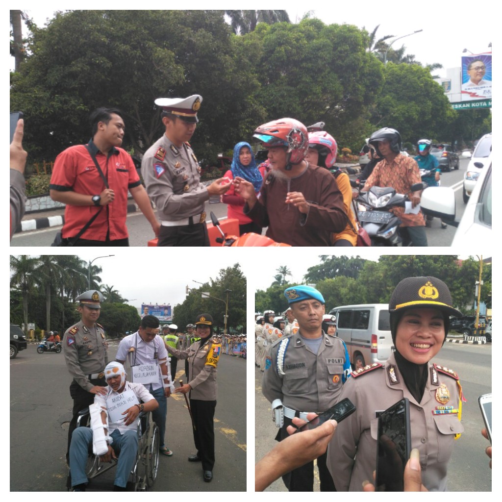 Polres Metro Berikan Edukasi Keselamatan Bagi Pengendara