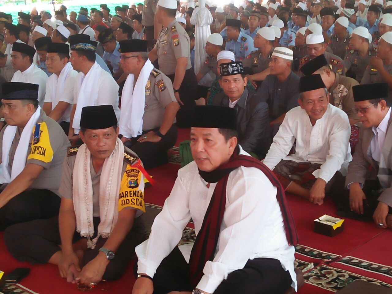 Masa Tenang, Arinal Djunaidi Hadiri Istighosah dan Doa Bersama di Mapolda Lampung