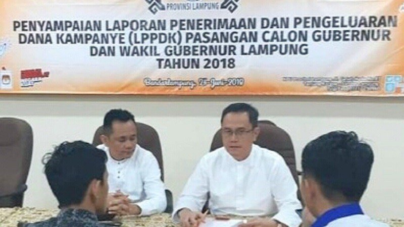 KPU Lampung Terima LPPDK Masing-Masing Paslon Cagub – Cawagub Lampung, Ini Rinciannya