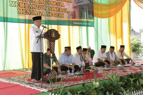 Hari Bhakti Adhyaksa Ke-58, H. Sujadi Ikut Zikir Bersama Kejaksaan Negri Pringsewu