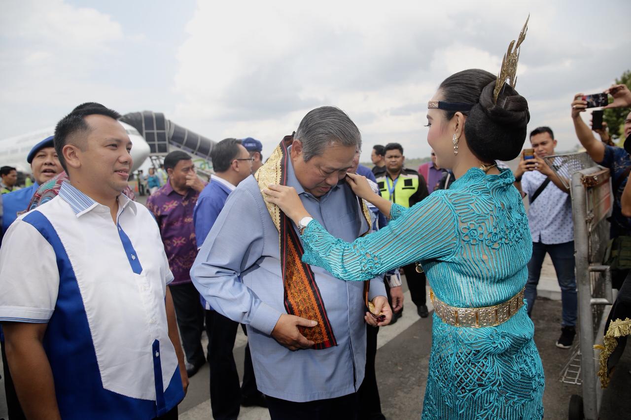 M Ridho Ficardo, Sambut Kedatangan Ketum Partai Demokrat Susilo Bambang Yudoyono