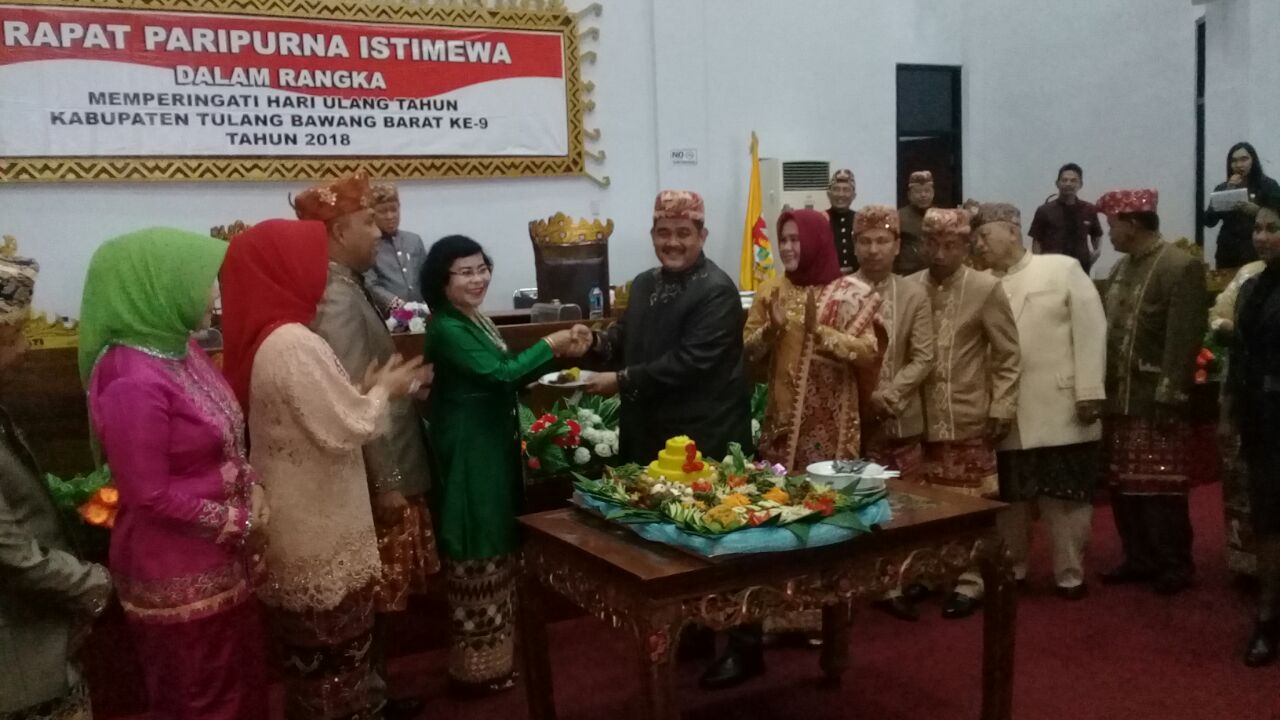 DPRD Kabupaten Tubaba Adakan Rapat Paripurna Peringati HUT Tubaba ke-9