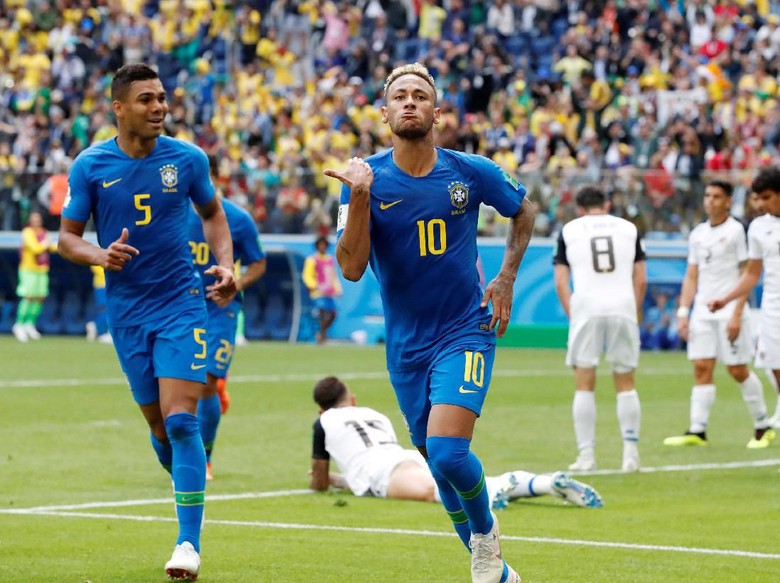 Neymar CS Menggila, Brazil Bantai Kosta Rika 2-0