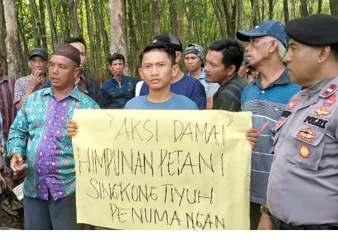 Tetapkan Harga Semaunya, Pabrik Bumi Waras di Tiyuh Penumangan Tubaba di Demo Petani Singkong