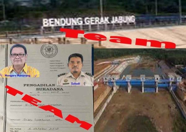 Penegak Hukum di Lampung “Tak Berdaya” Proses Hukum Ganti Rugi Bendungan Gerak Jabung Capai Rp100 Miliar?