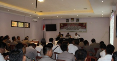 Waka Polres Way Kanan Pimpin Pra Operasi Sikat Krakatuu 2018