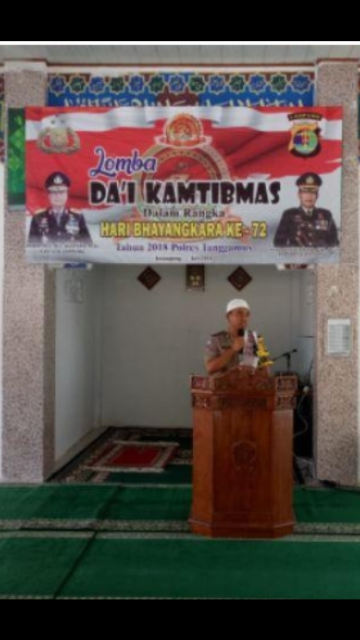 Lima Belas Anggota Polres Tanggamus Ikuti Dai Kamtibmas Hari Bhayangkara 