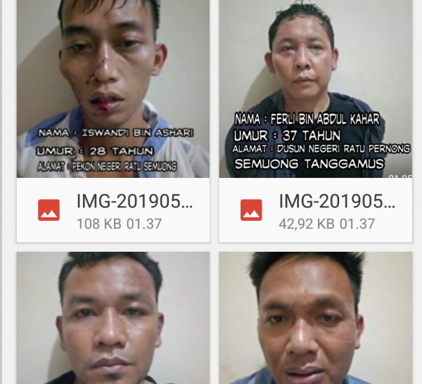 Tekab 308 Bandar Lampung Tangkap Komplotan Pembobol ATM Asal Tanggamus