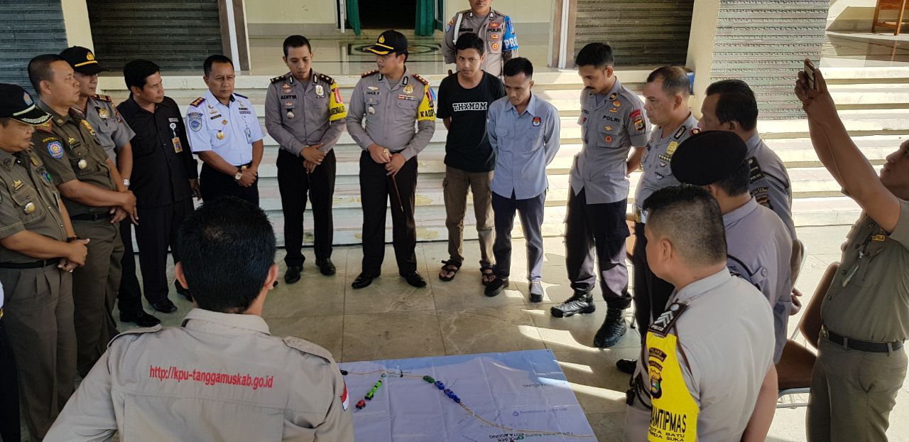 Jelang Debat Kandidat Cabup-Cawabup Tanggamus Kapolres Gelar TFG