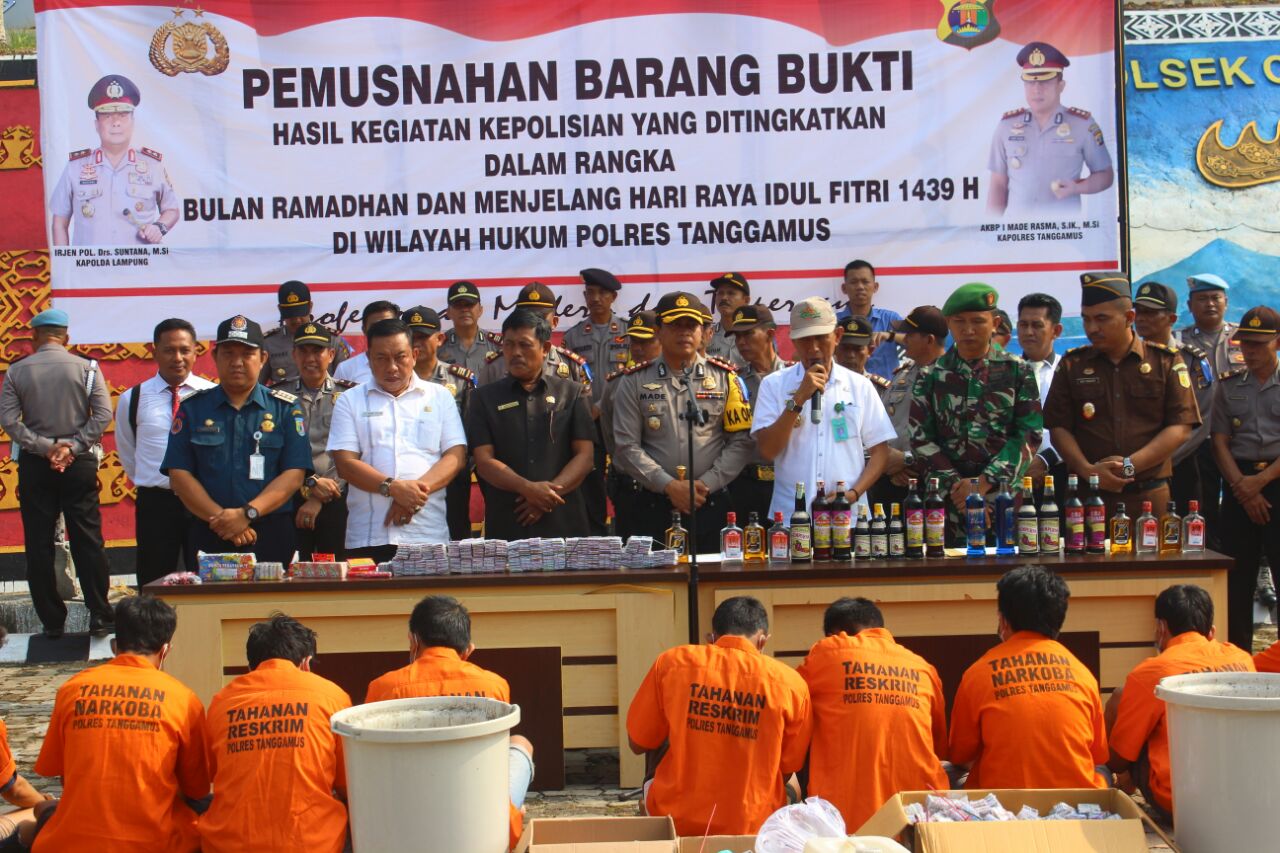 Selama Ramadhan Polres Tanggamus Berhasil Ungkap Kasus Curat, Curas dan Curanmor