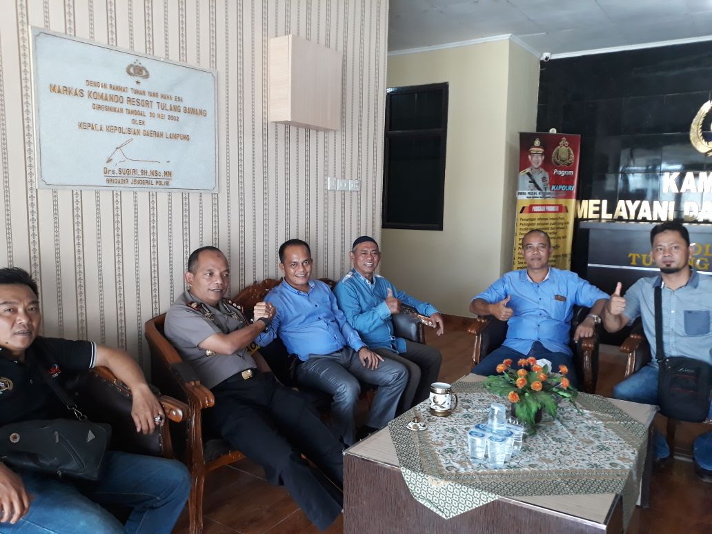 Pengurus PWI Tuba Audiensi Dengan Kapolres Tuba