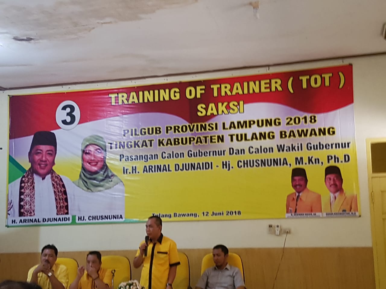 DPD II Pantai Golkar Tuba Gelar TOT Pelatihan Saksi di Pilgub Lampung 2018