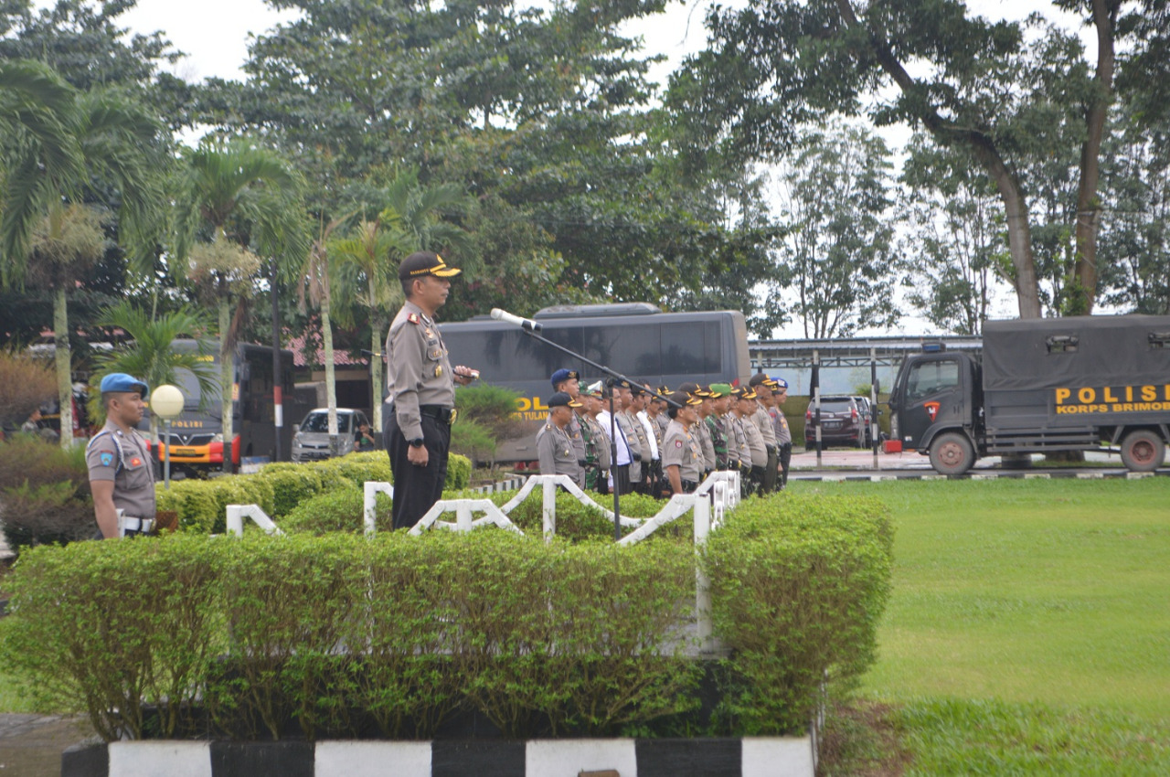 Kapolres Tuba AKBP Raswanto Pimpin Apel Serpas Guna Pam Pilkada 2018