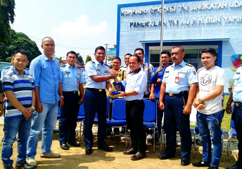 Danlanud Pangeran M Bunyamin Apresiasi Kunjungan PWI Tulang Bawang