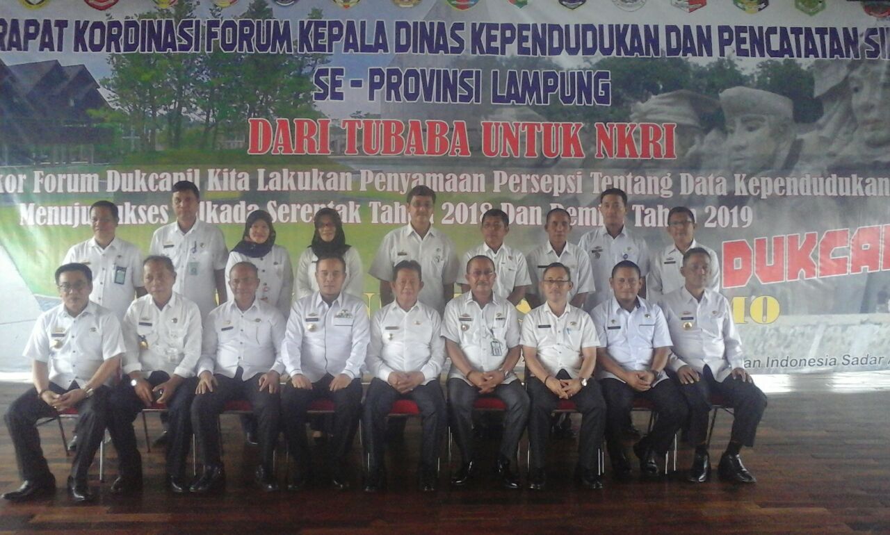 Wabup Tubaba Resmi Buka Rapat Koordinasi Forum Komunikasi Kepala Disdukcapil