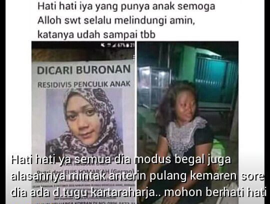 Beredarnya Foto Buronan Residivis Penculik Anak Hebohkan Masyarakat, Ini Kata Dinsos Tubaba