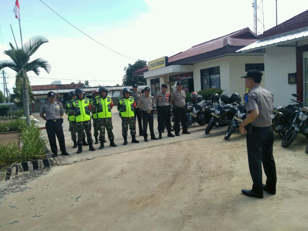 Polsek dan Koramil Tuba Apel Bersama Siaga Terorisme