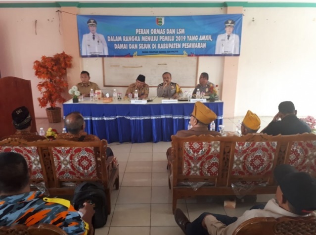 Kabag Ops Polres Pesawaran Isi Penyuluhan Menuju Pemilu 2019 Yang Aman