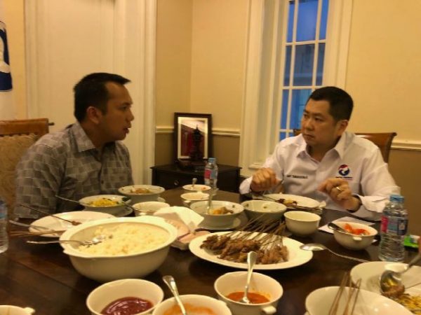 Cagub Petahana, M. Ridho Ficardo Dijamu Makan Bersama Bos MNC Group