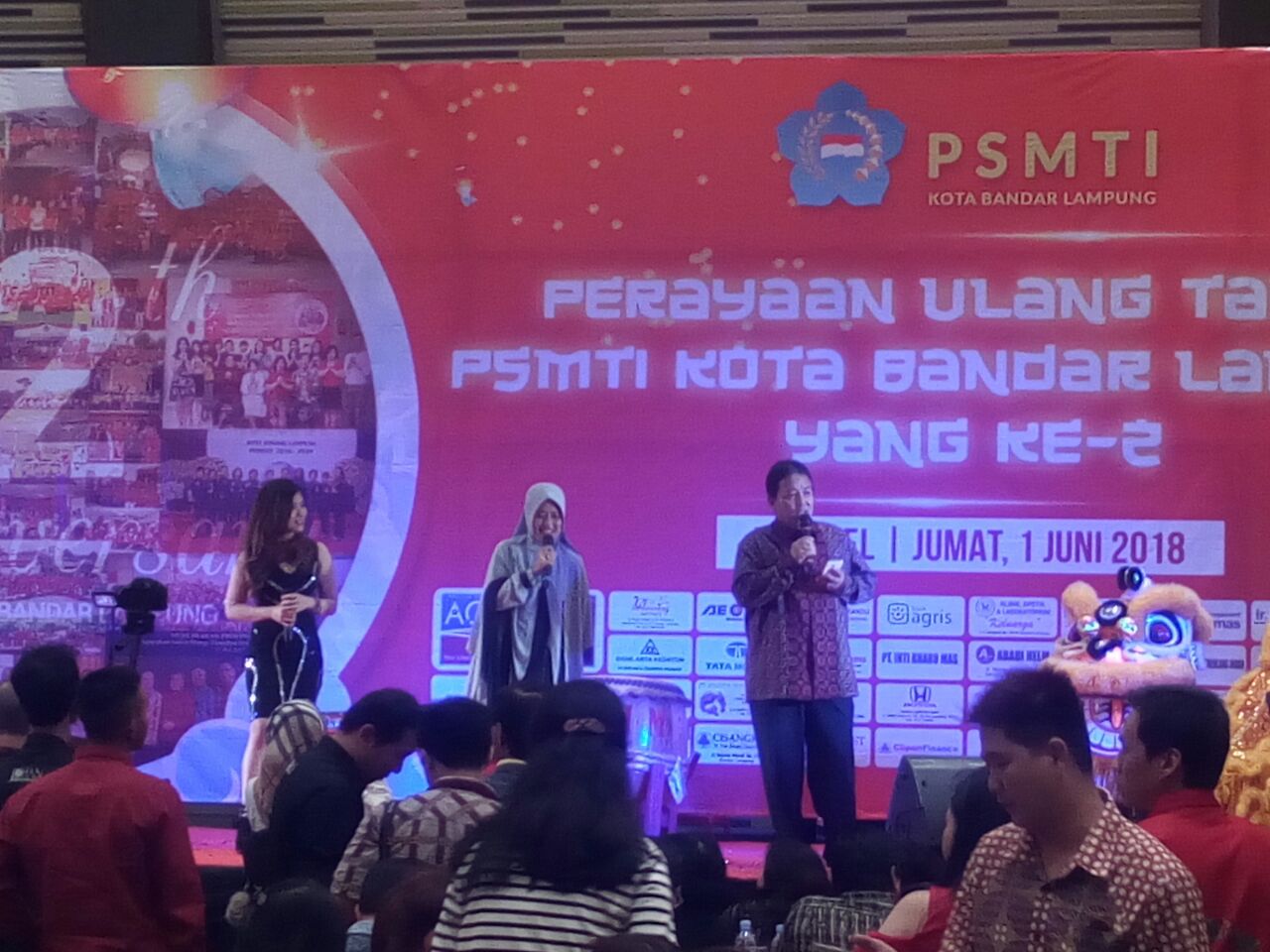 Arinal – Nunik Hadiri Hadiri HUT PSMTI ke 2