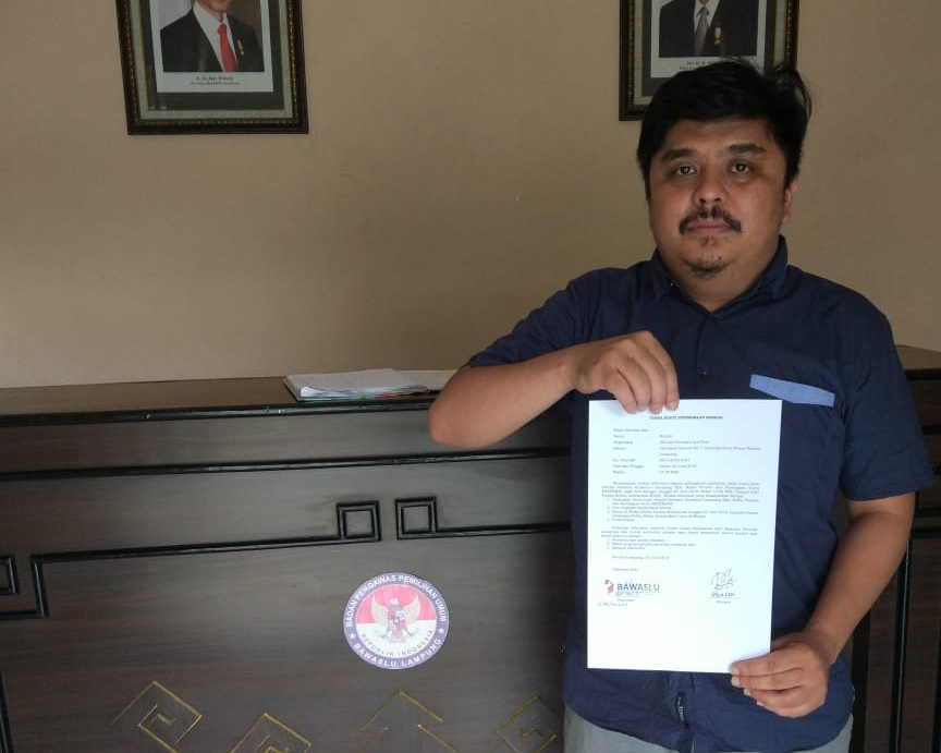 Dugaan Mobilisasi ASN, Rivaldi Laporkan Halalbihalal Ridho di Mesuji ke Bawaslu Lampung