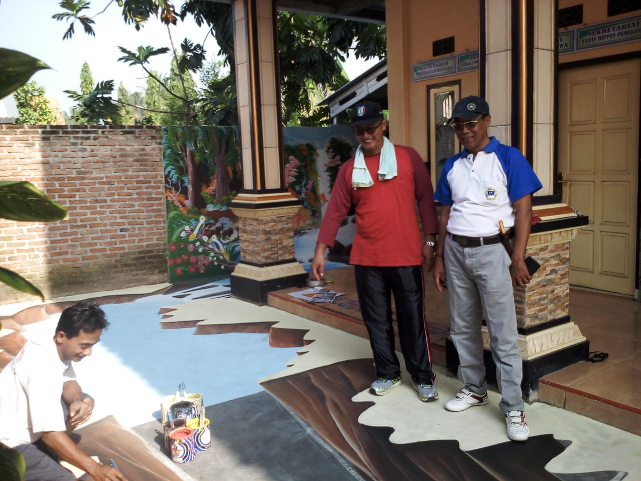 Dinas PMD Pringsewu Sumbang Gambar 3D Kantor Pekon Wonodadi